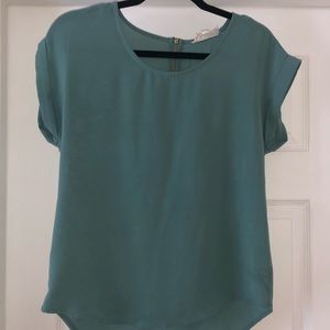 Size L blouse with zipper half way up the back